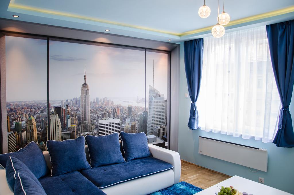 Blue Luxury Apartment Budapest Rum bild